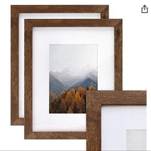 Set of 2 Picture Frames (8x10 with 5x7 Mat)